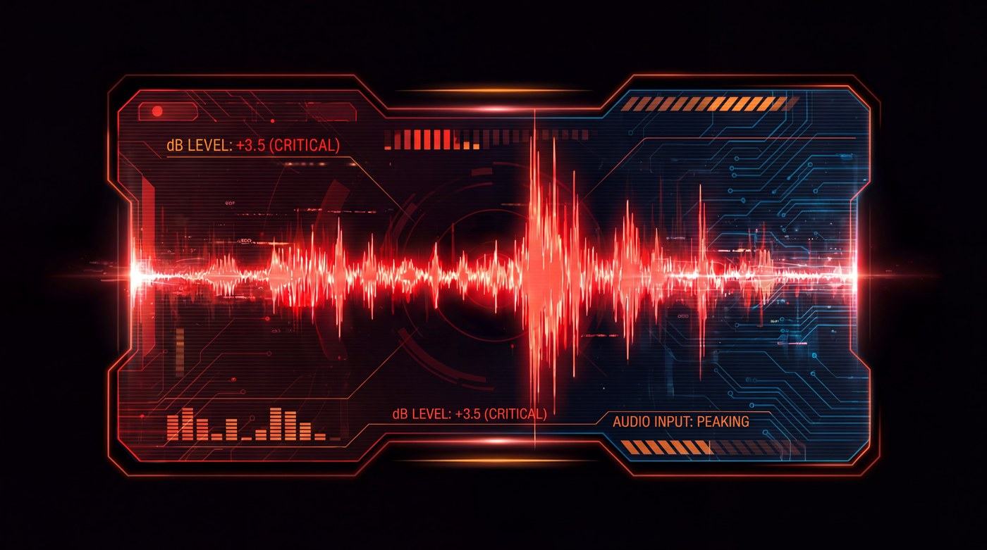 Higgsfield-generated waveform HUD panel used for the Audio Eraser moment.